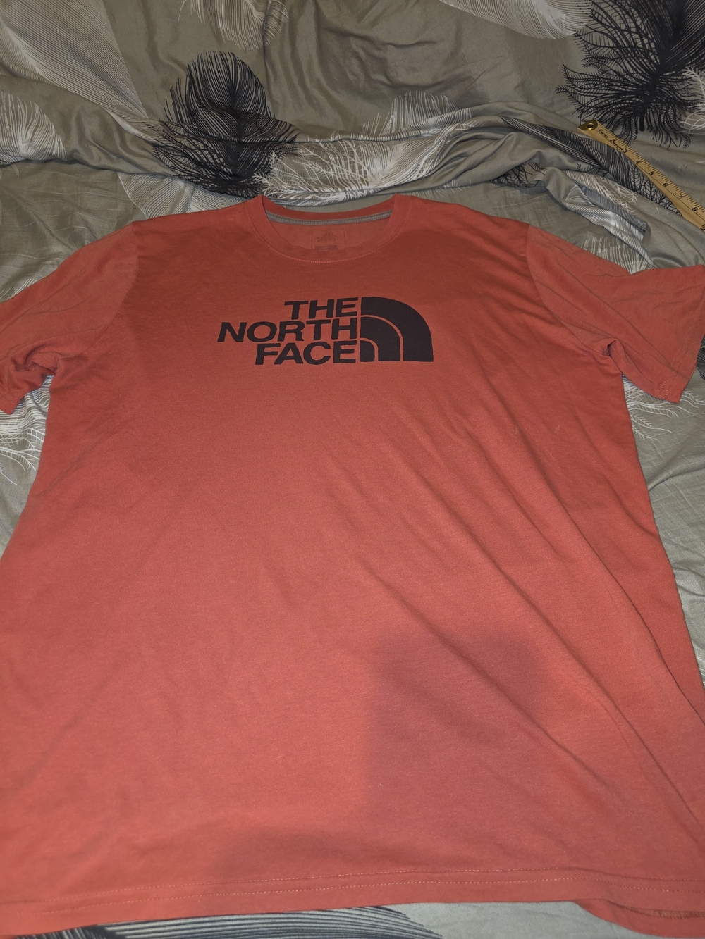 The North Face Coral Red Short Sleeve Logo Tee